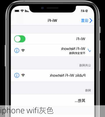 iphone wifi灰色