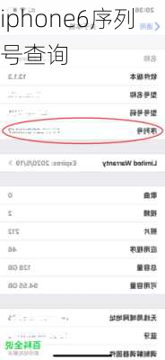 iphone6序列号查询