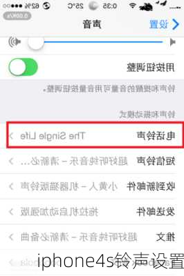 iphone4s铃声设置