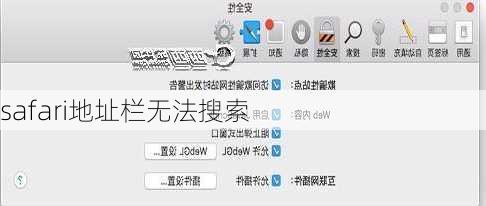 safari地址栏无法搜索