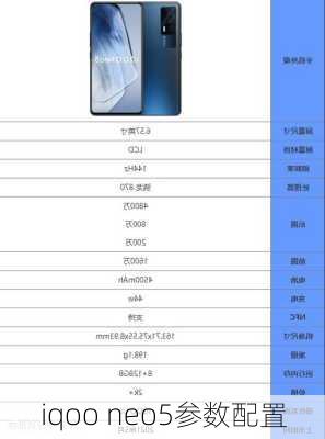 iqoo neo5参数配置