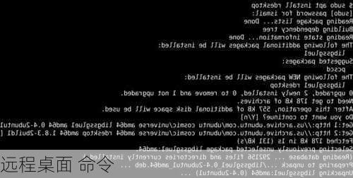 远程桌面 命令