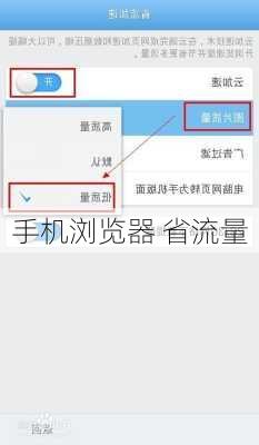 手机浏览器 省流量