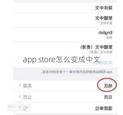 app store怎么变成中文