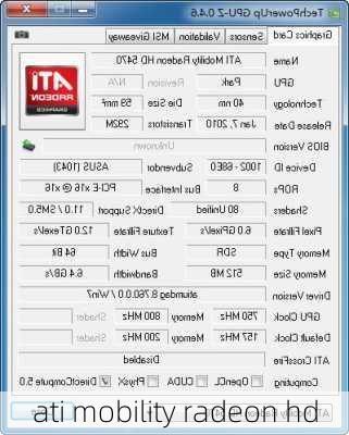 ati mobility radeon hd