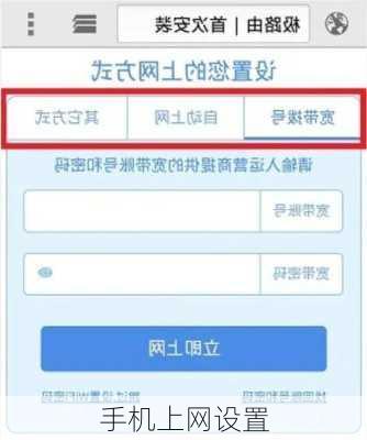 手机上网设置