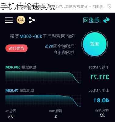 手机传输速度慢