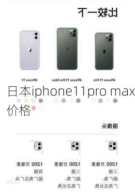 日本iphone11pro max价格