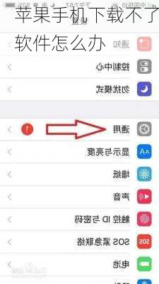 苹果手机下载不了软件怎么办