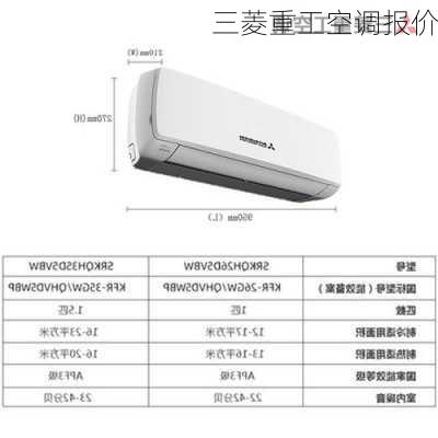 三菱重工空调报价