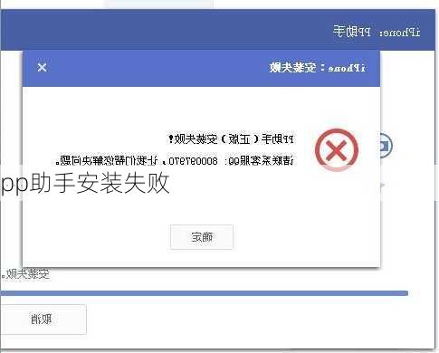 pp助手安装失败