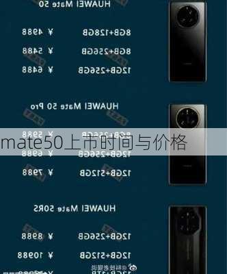 mate50上市时间与价格