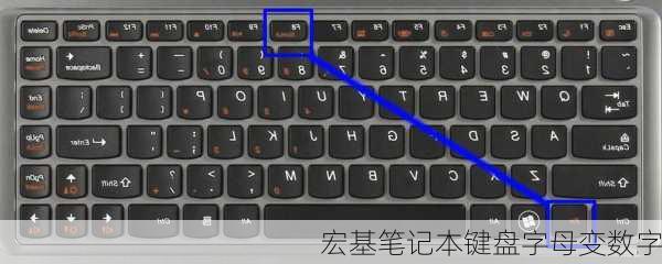 宏基笔记本键盘字母变数字