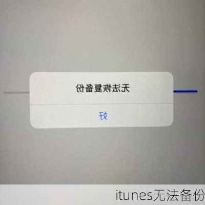 itunes无法备份