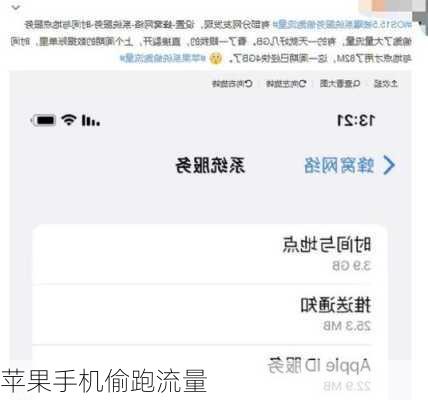 苹果手机偷跑流量