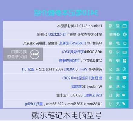 戴尔笔记本电脑型号