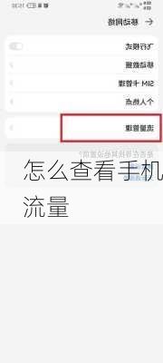 怎么查看手机流量