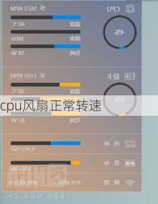 cpu风扇正常转速