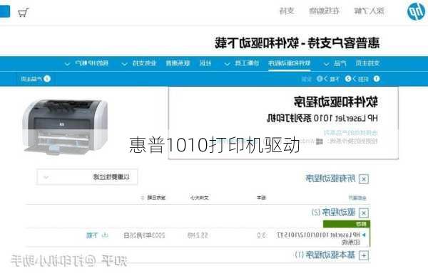 惠普1010打印机驱动