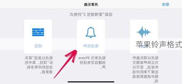 苹果铃声格式