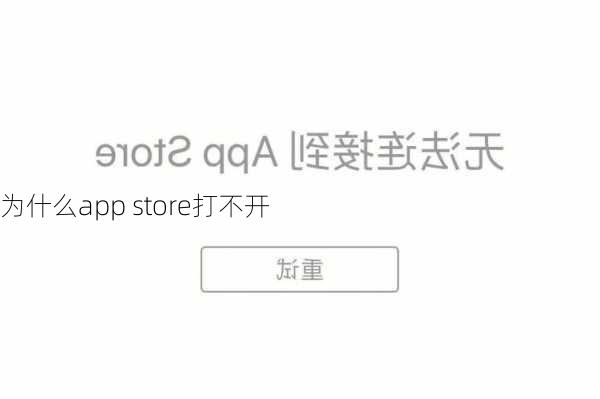 为什么app store打不开