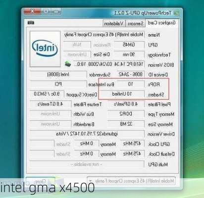 intel gma x4500