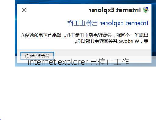 internet explorer 已停止工作