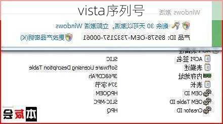 vista序列号