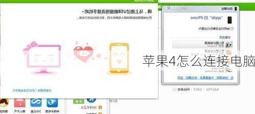 苹果4怎么连接电脑
