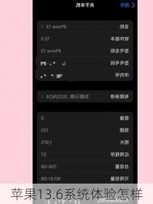 苹果13.6系统体验怎样