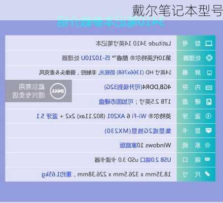 戴尔笔记本型号