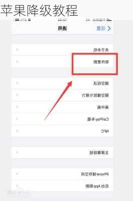 苹果降级教程