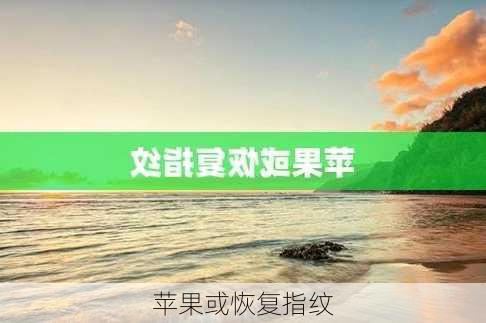 苹果或恢复指纹