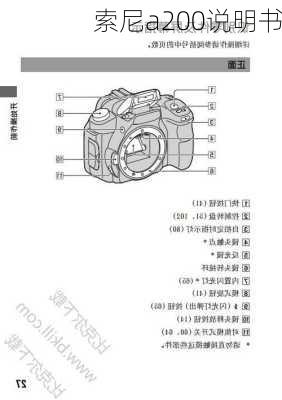 索尼a200说明书