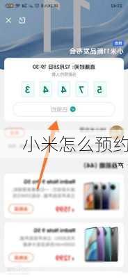 小米怎么预约