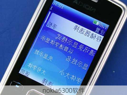 nokia6300软件