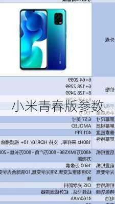 小米青春版参数