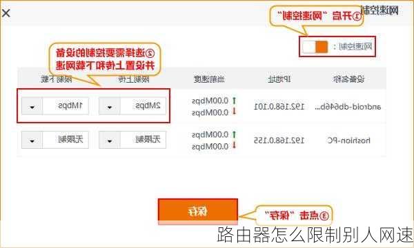 路由器怎么限制别人网速