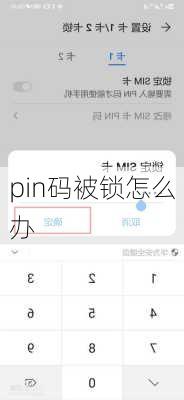 pin码被锁怎么办