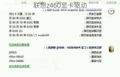 联想z460显卡驱动