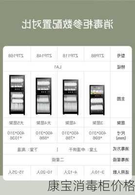 康宝消毒柜价格