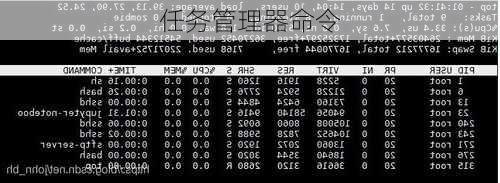 任务管理器命令