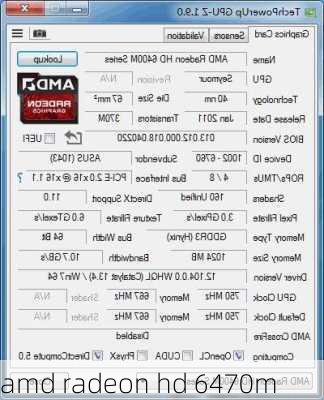 amd radeon hd 6470m