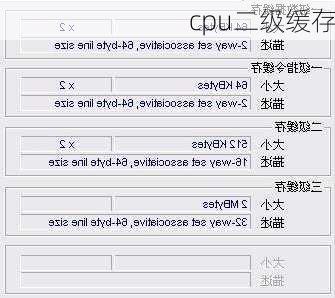 cpu二级缓存