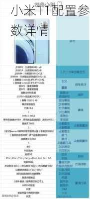 小米11配置参数详情