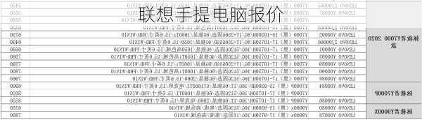 联想手提电脑报价