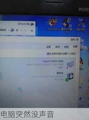 电脑突然没声音