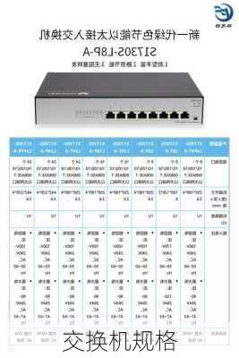 交换机规格