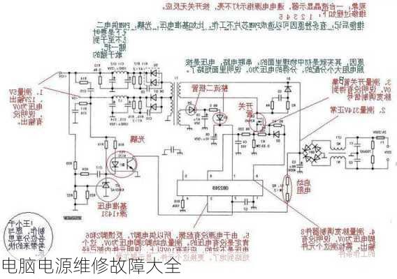 电脑电源维修故障大全