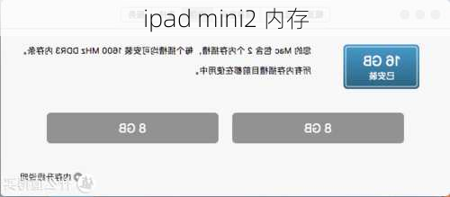 ipad mini2 内存